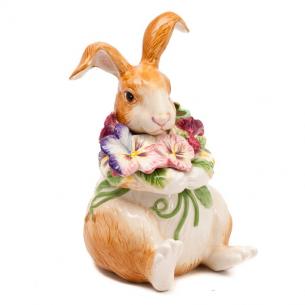 Ємність для печива Кролик із квітами