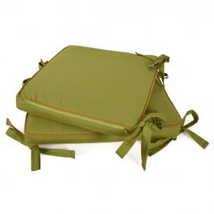 Набір з 2-х подушок для стільців New London зеленого кольору
