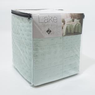 Покривало світло-блакитне Centrotex Lake Cube Quilt 260×260 см