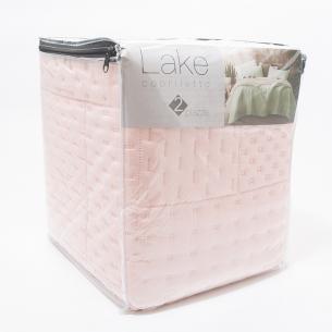 Покривало Centrotex Lake Cube Quilt 260×260 см рожеве