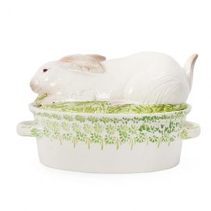Супниця керамічна на великодню тематику "Кролик"