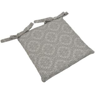 Гобеленова подушка для стільця двостороння "Срібні пелюстки" Villa Grazia Premium