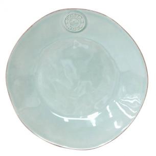 Десертна тарілка із глянсової бірюзової кераміки колекції Nova
