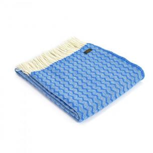 Плед Tweedmill Zigzag Blue 150×183 см синій