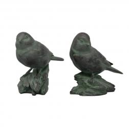 Набір статуеток "Пташки на камінні" TroupeR, 2 шт