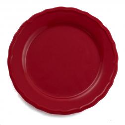 Набір десертних тарілок темно-червоного кольору Claire, 6 шт.