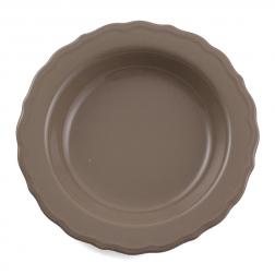 Набір із 6-ти супових тарілок сіро-коричневого кольору Claire