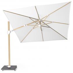 Біла сонцезахисна парасоля для саду Challenger T2