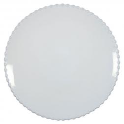 Тарілка обідня біла у стилі прованс Pearl