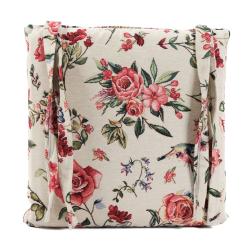 Подушка для стула "Колібрі та квіти" Villa Grazia Premium