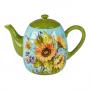 Заварник для чаю з яскравим малюнком "Сонячний сад"