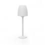 Високий білий LED-світильник для саду та тераси Vases