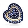 Декоративна піала-серце середнього розміру "Чарівна синьова" Кераміка Артистична  - фото