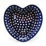 Декоративна піала-серце кольору індиго "Чарівна синьова" Кераміка Артистична  - фото