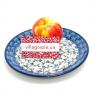 Набір із 6-ти блакитних десертних тарілок "Літній вітерець" Кераміка Артистична  - фото