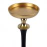 Свічник із плоскою чашею золотистого кольору King Mercury  - фото