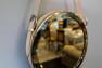 Дзеркало настінне з латуні зі шкіряним ремінцем HazenKamp  - фото
