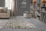 Сірий м'який килим у стилі бароко Farashe SL Carpet  - фото