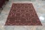 Сучасний килим із рельєфним малюнком винного кольору Farashe SL Carpet  - фото