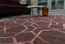 Сучасний килим із рельєфним малюнком винного кольору Farashe SL Carpet  - фото