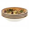 Набір із 4-х бежевих тарілок для супу з винними натюрмортами "Сонце в келиху" Certified International  - фото