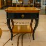 Двоколірний кавовий столик, виготовлений вручну з благородної деревини AM Classic  - фото