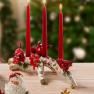 Оригінальний святковий свічник на три свічки "Різдвяні емоції" Fitz and Floyd  - фото