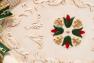 Овальна таріль для новорічного сервування, із зеленими бантами та окантовкою Palais Royal  - фото