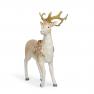 Керамічна статуетка граціозного оленя з декором з ялинових шишок "Лісовий мороз" Fitz and Floyd  - фото