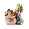 Новорічна керамічна ємність для зберігання солодощів "Санта з подарунками та ялинкою" Palais Royal  - фото