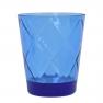 Набір з 4-х склянок акрилового скла кобальтового кольору "Алмазні грані" Certified International  - фото