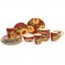 Набір керамічних тарілок для салату, 4 шт. "Соняшники на заході сонця" Certified International  - фото