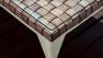 Прямокутний кавовий столик з поліротангу з скляною стільницею Brafta Skyline Design  - фото