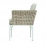Обіднє садове крісло з плетінням з полімерного ротанга та м'якою подушкою Brafta Skyline Design  - фото