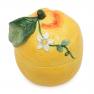 Цукорниця з кришкою у формі цитрусу зі структурованою поверхнею "Стиглий лимон" Certified International  - фото