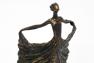 Красива статуетка з полірезину "Танцююча балерина" бронзового кольору Hilda Exner  - фото