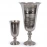 Невелика срібляста ваза із алюмінію у вигляді кубка Gros Exner  - фото