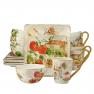 Набір із 4-х керамічних чайних чашок з італійськими пейзажами "Римські канікули" Certified International  - фото