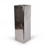 Срібляста алюмінієва ваза у вигляді колони Gros Exner  - фото