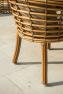 Коричневе обіднє крісло із плетеного техноротангу Villa Natural Mushroom Skyline Design  - фото