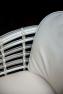 Біле плетене обіднє крісло з техноротангу з м'якою подушкою Villa Skyline Design  - фото