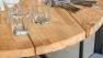 Круглий обідній стіл із дерев'яною стільницею для тераси Ona Skyline Design  - фото