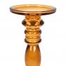 Скляний свічник бурштинового кольору Peno Exner  - фото