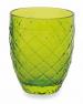 Набір склянок різних кольорів із скла з рельєфним декором, 6 шт. Villa d'Este  - фото