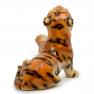 Статуетка грайливого тигра із міцної кераміки Ceramiche Boxer  - фото