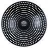 Чорна тарілка з фактурним футуристичним візерунком Galaxy Bastide  - фото