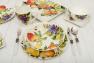Керамічні обідні тарілки із малюнком фруктів, 4 шт. "Фруктовий нектар"   - фото