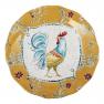Набір із 4-х керамічних салатних тарілок з прованським малюнком з півнями "Ранок на хуторі" Certified International  - фото
