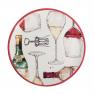 Двоярусне блюдо з кераміки для подавання закусок до вина "Свято молодого вина" Certified International  - фото