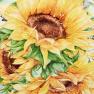 Керамічні тарілки для салату із зображенням пишних квітів, 4 шт. "Букет соняшників" Certified International  - фото